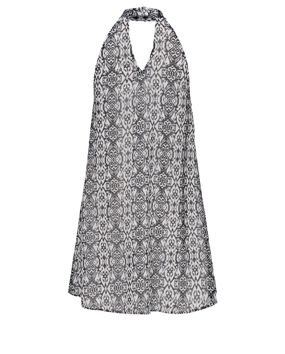 Vestido curto sem mangas Branco-1