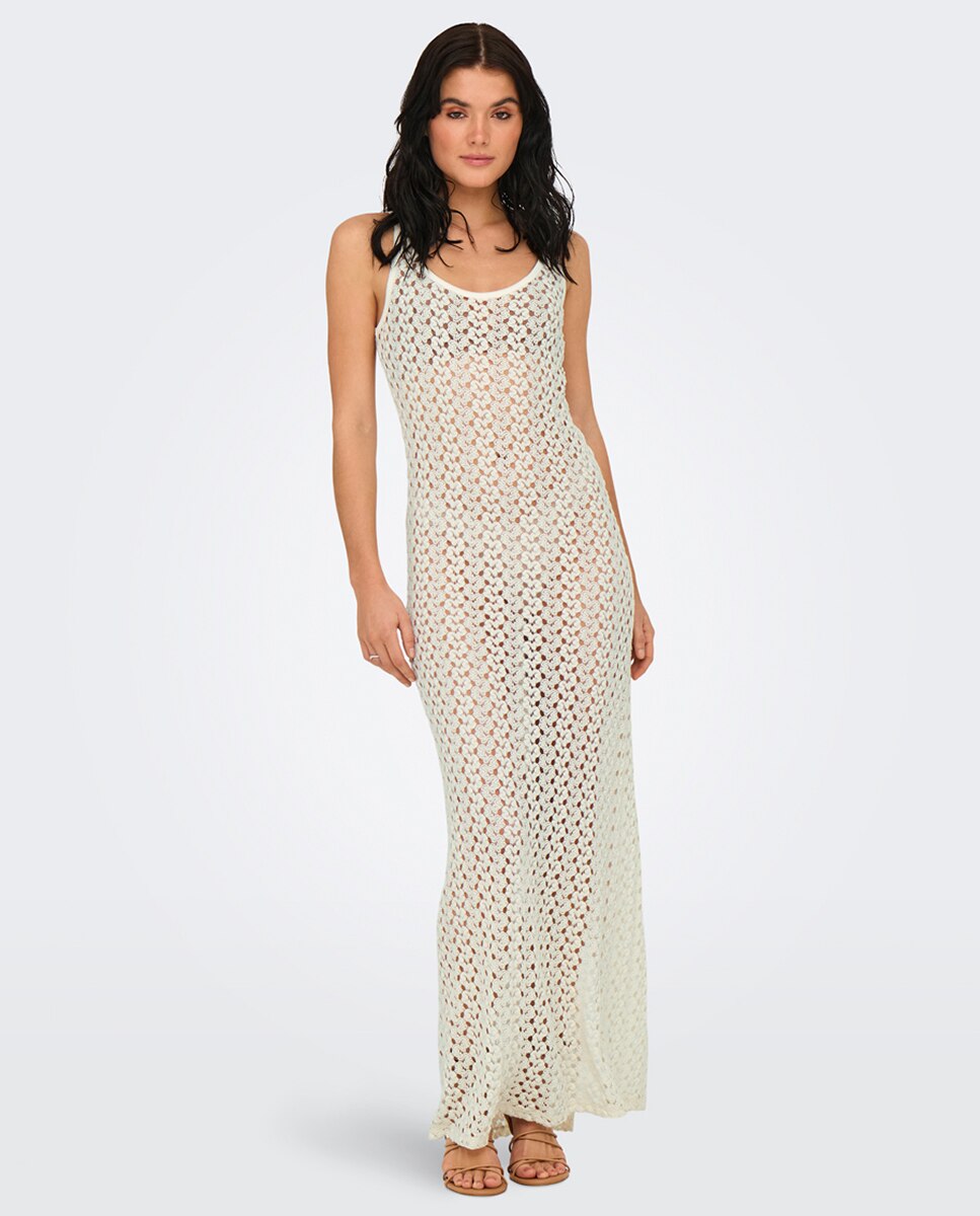 Vestido Comprido Justo Nude-4