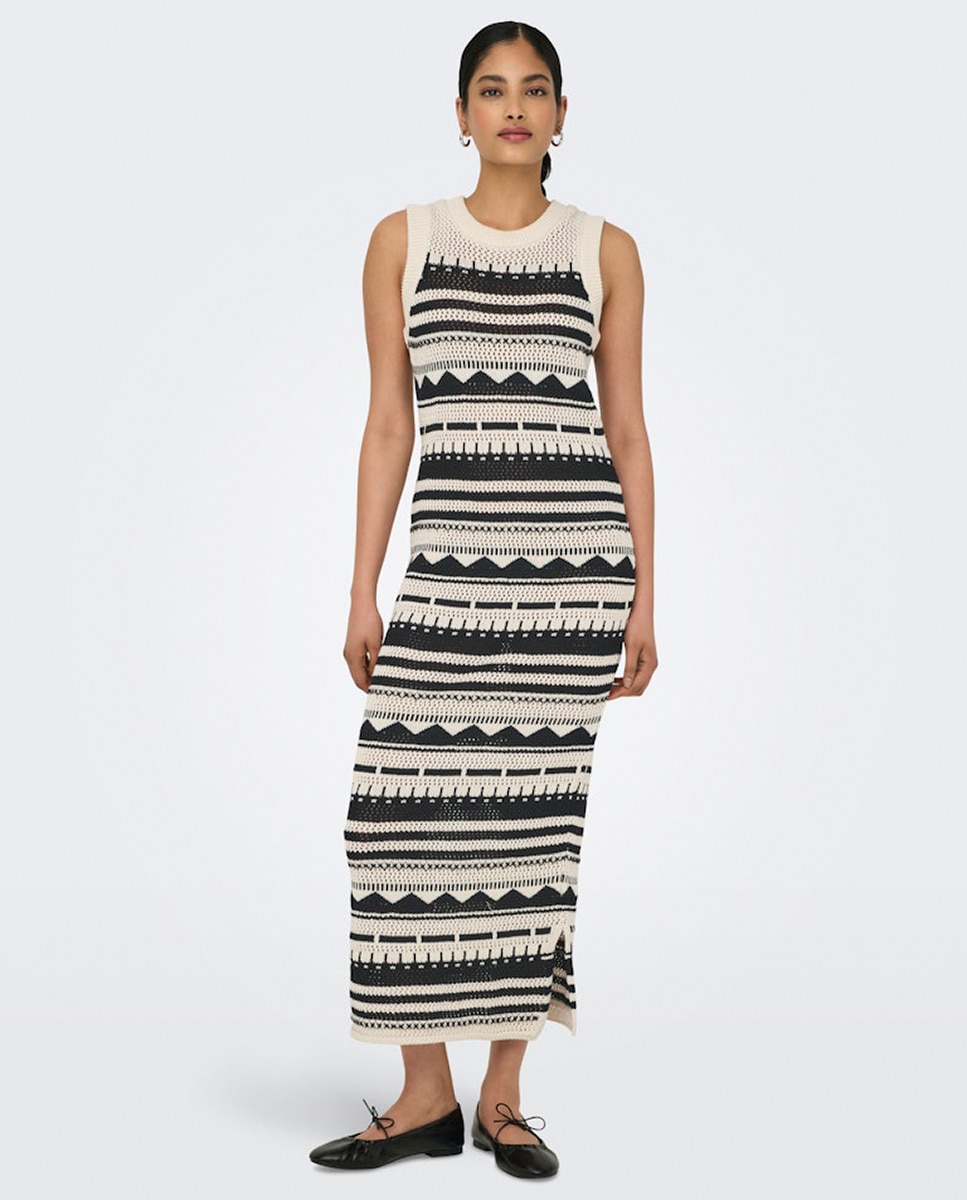 Only - Vestido sin mangas estampado.