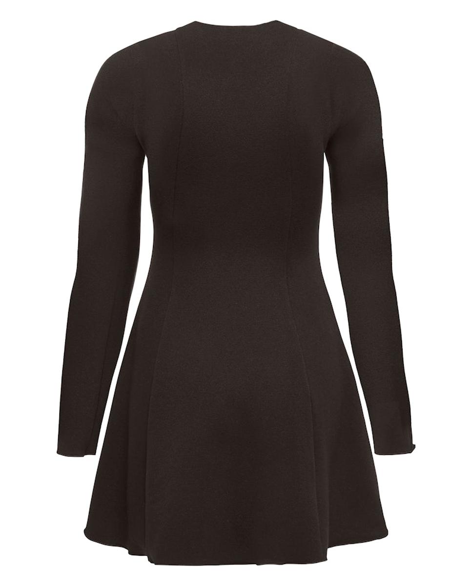 Vestido corto de manga larga - Only - Marrón oscuro Marrón oscuro-7