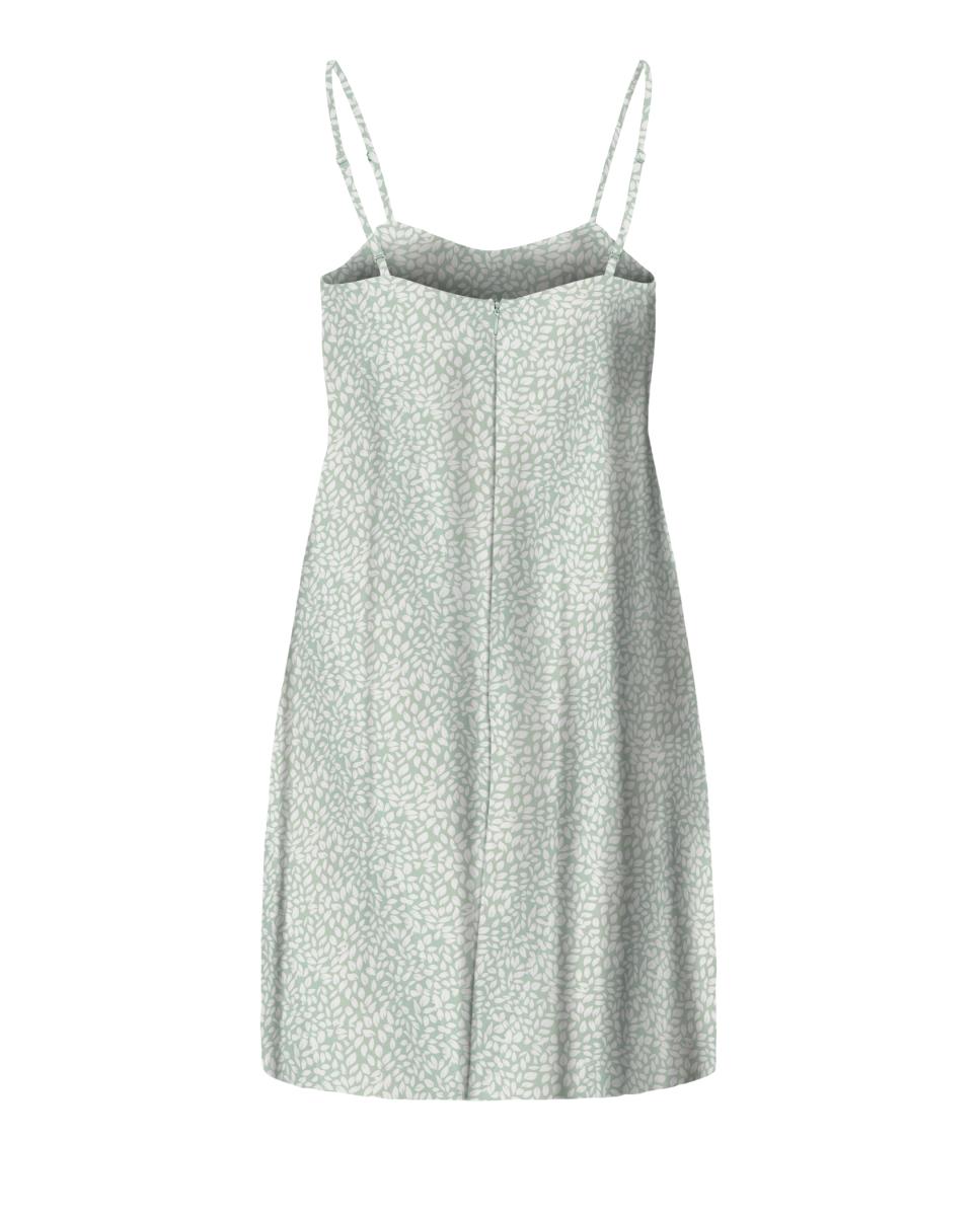 Vestido curto de alças Verde-claro-2
