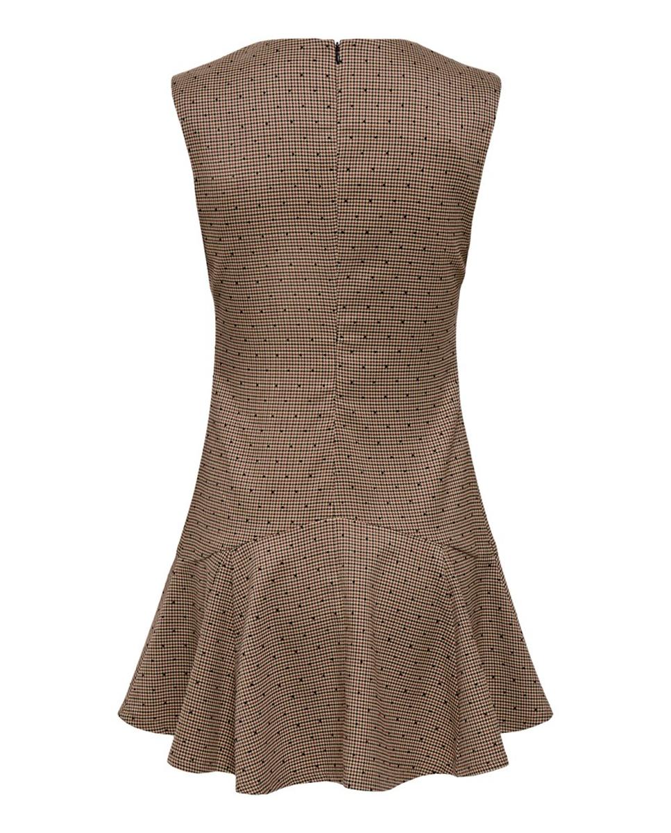 Vestido sin mangas con estampado de lunares - Only - Marrón claro Marrón claro-2