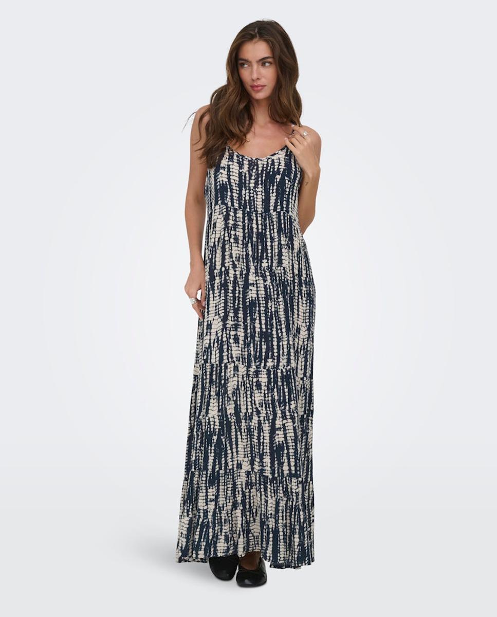 Imagem 0 de Vestido Comprido sem Mangas e com Decote em U