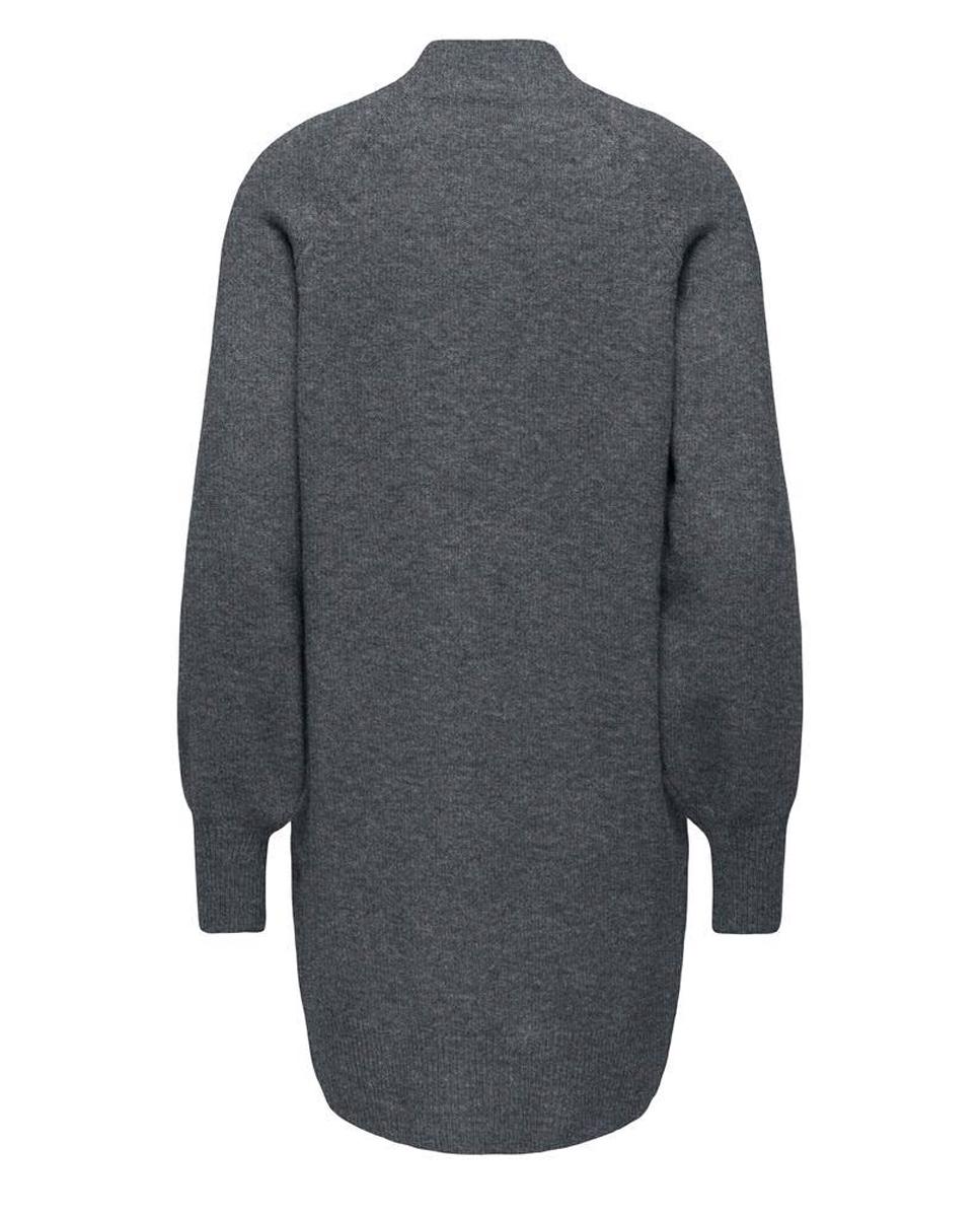 Imagen 7 de Vestido midi de punto con cuello alto - Only - Gris oscuro Gris oscuro
