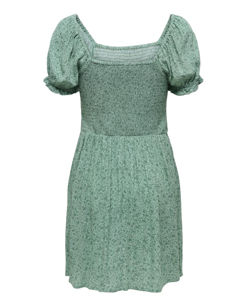 Vestido estampado corto de manga corta - Only - Verde Verde-4
