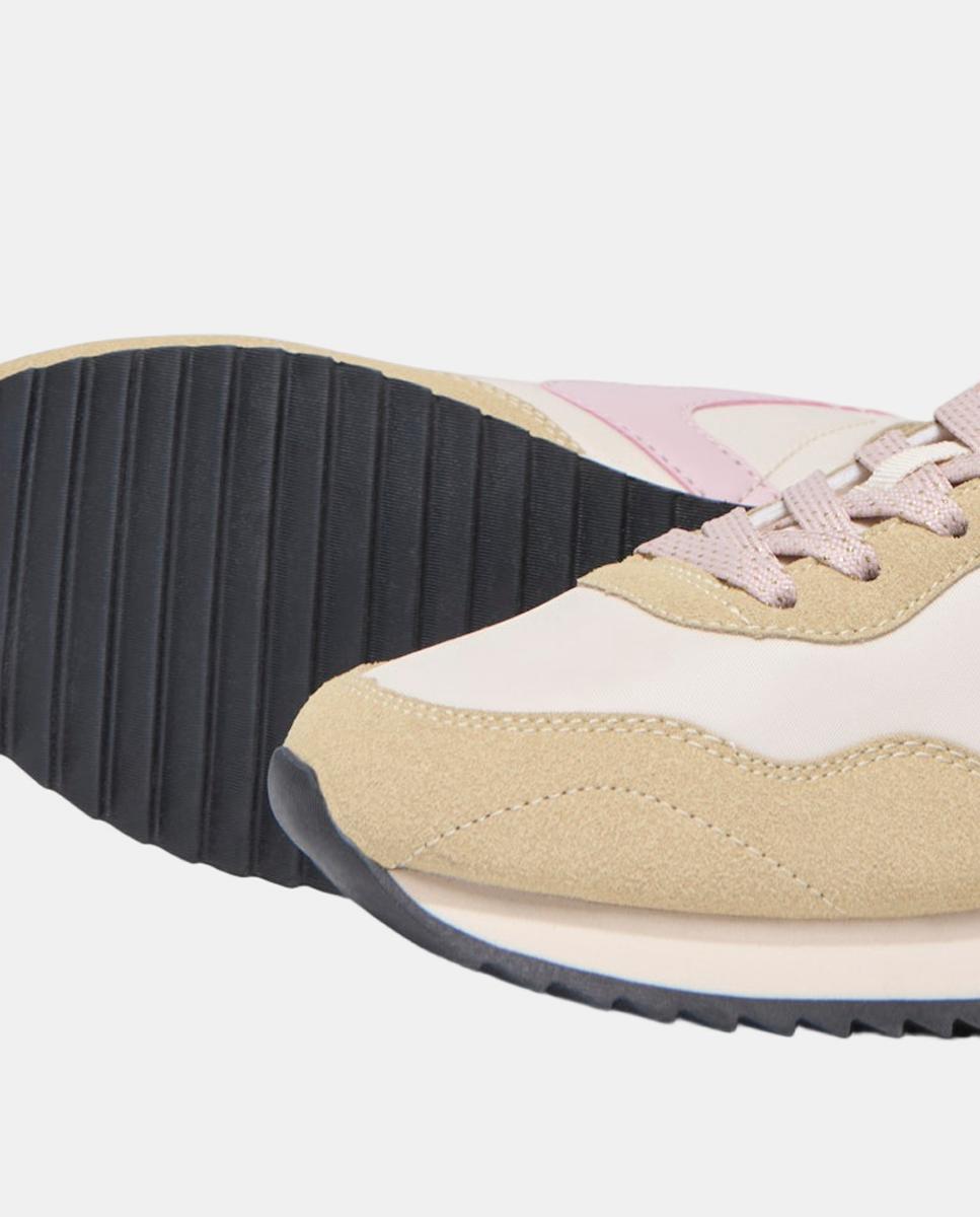 Zapatilla de mujer con cordones y puntera redonda - Only - Beige Beige-5