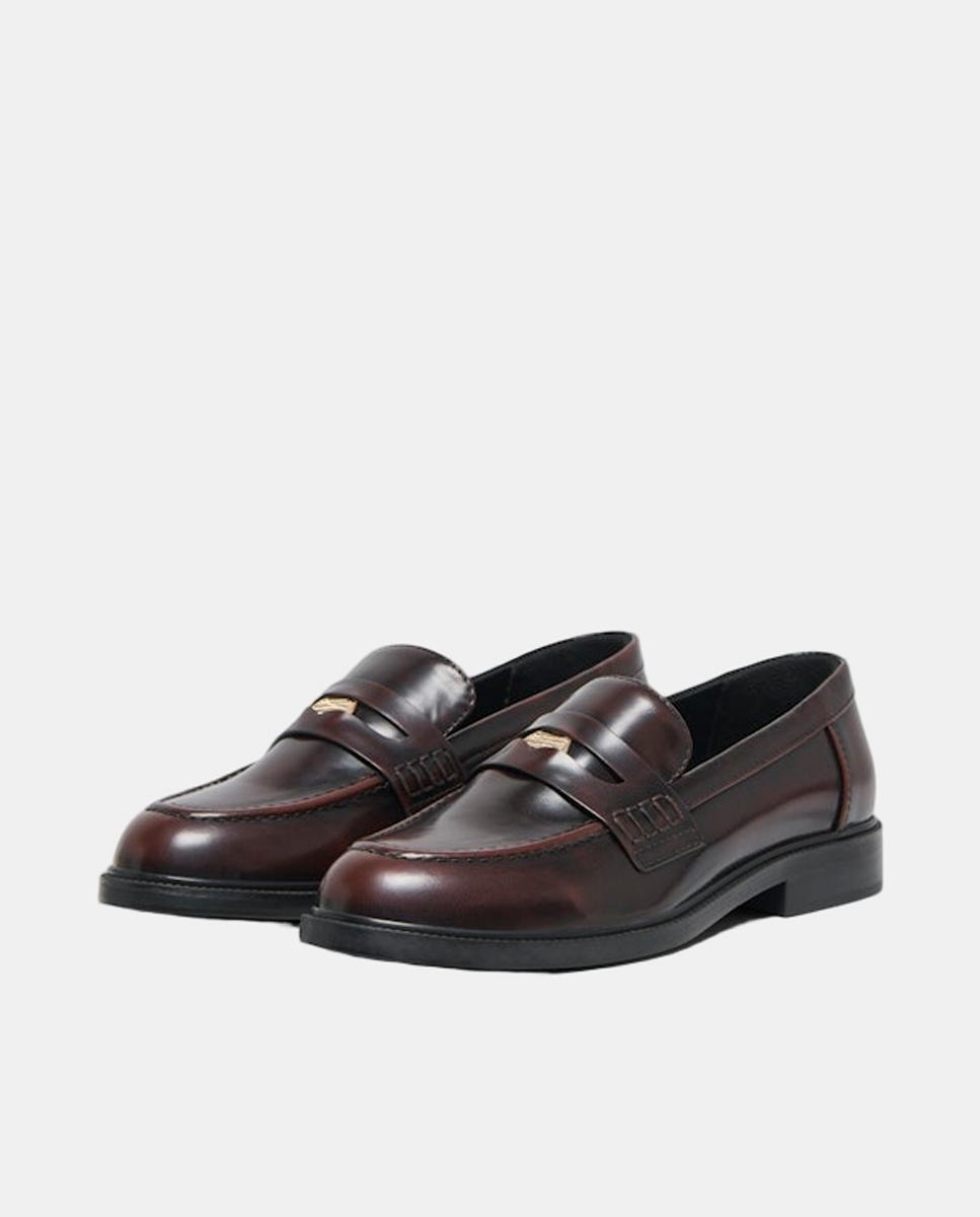 Mocasín de mujer con plataforma - Only - Marrón Marrón-2