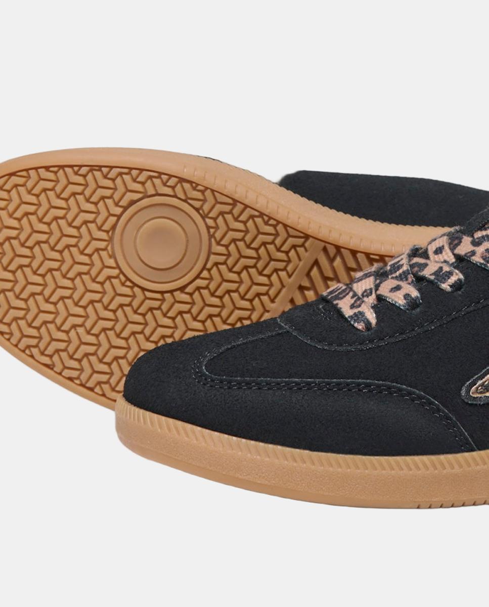 Zapatilla de mujer con cordones y puntera redonda - Only - Negro Negro-3