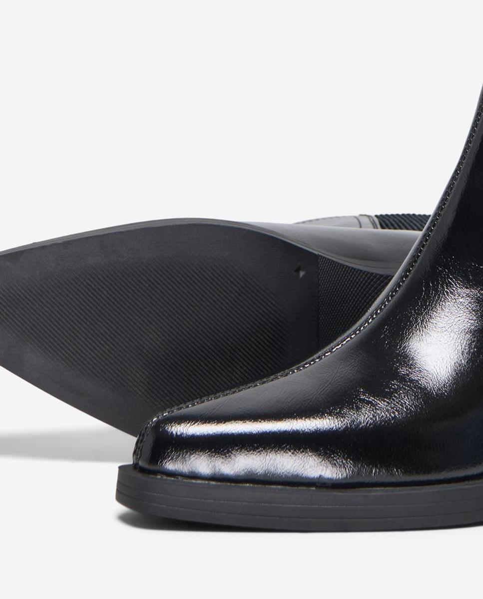 Bota de mujer de caña alta con puntera almendrada - Only - Negro Negro-5