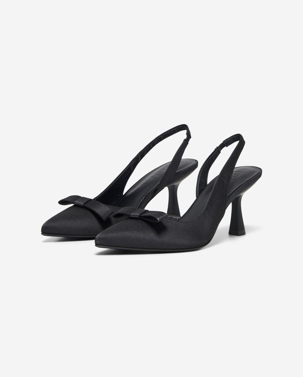 Sandalia de mujer con tacón - Only - Negro Negro-2