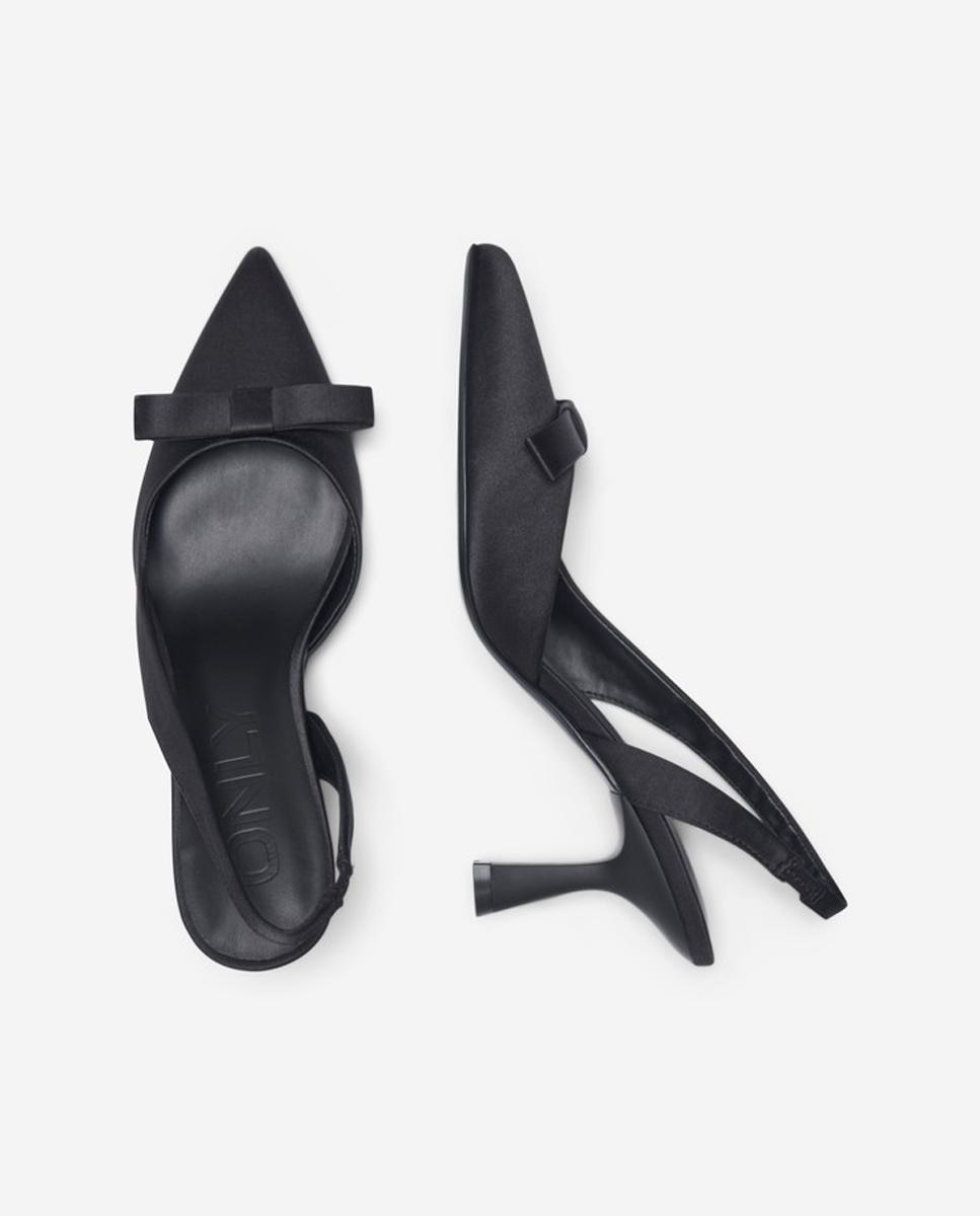 Sandalia de mujer con tacón - Only - Negro Negro-5
