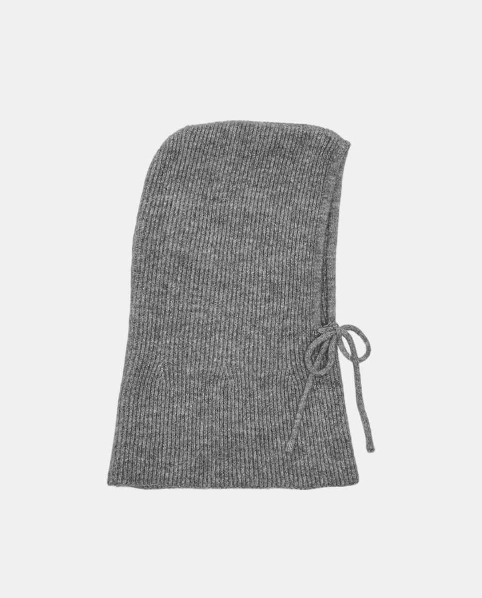 Imagen 0 de Gorro tipo pasamontañas de mujer con cordón ajustable Marrón oscuro