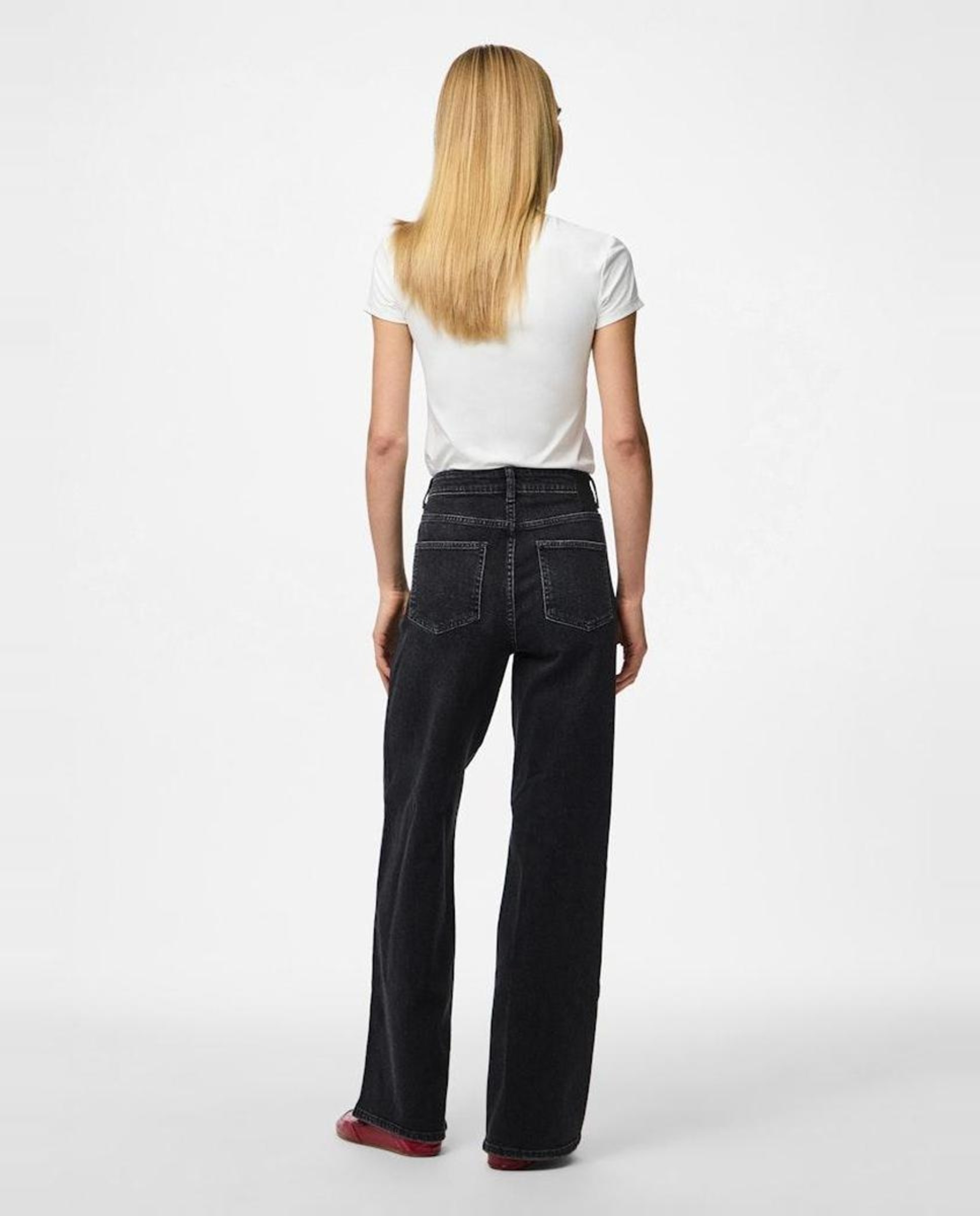 Jeans Straight - Preto Preto-3
