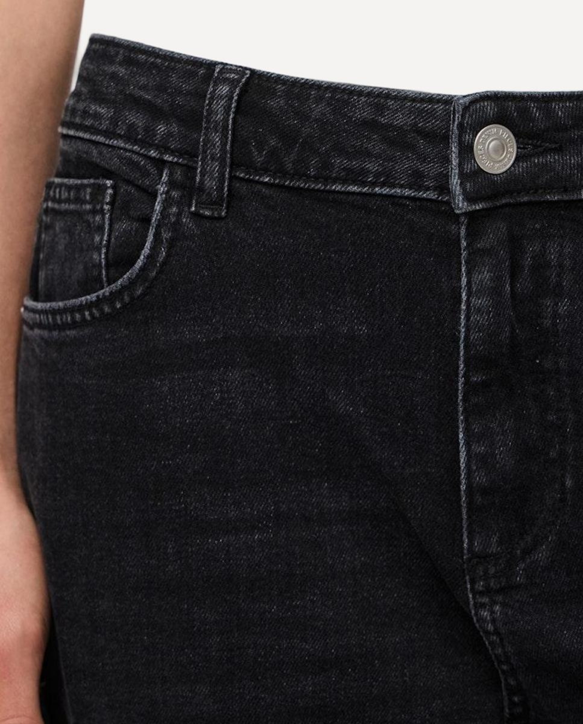 Jeans Straight - Preto Preto-4