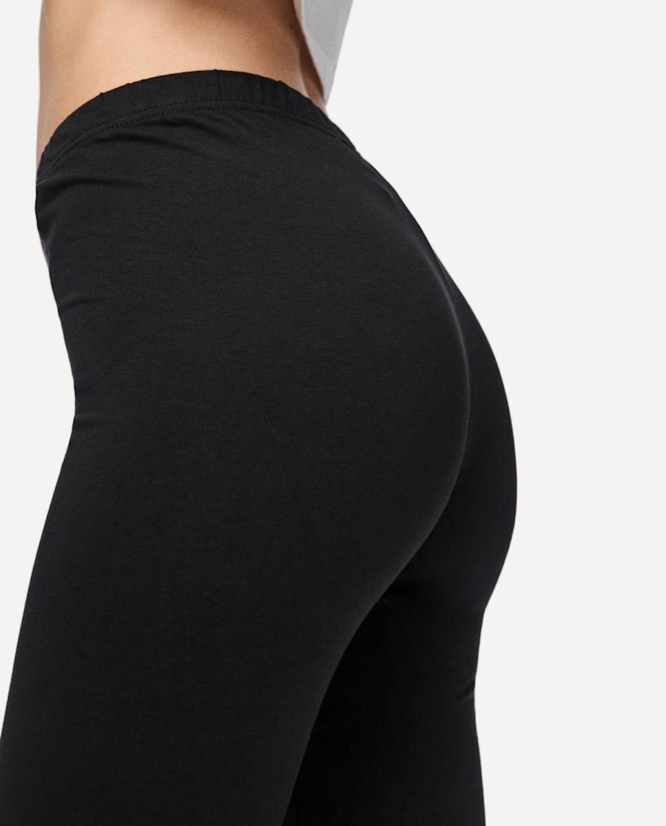 Calças Tipo Leggings Preto-4
