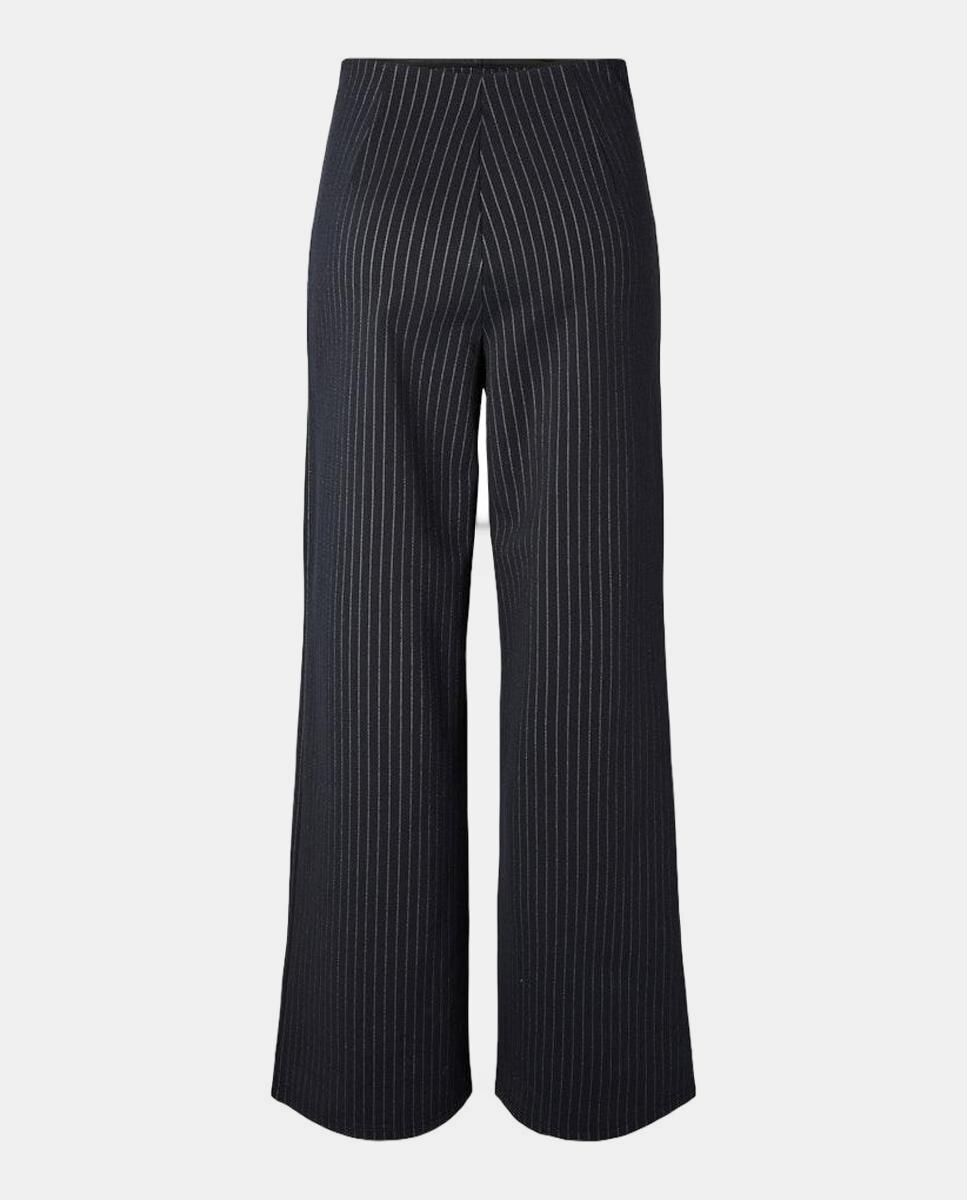 Pantalón recto de mujer - Pieces - Azul marino Azul marino-7