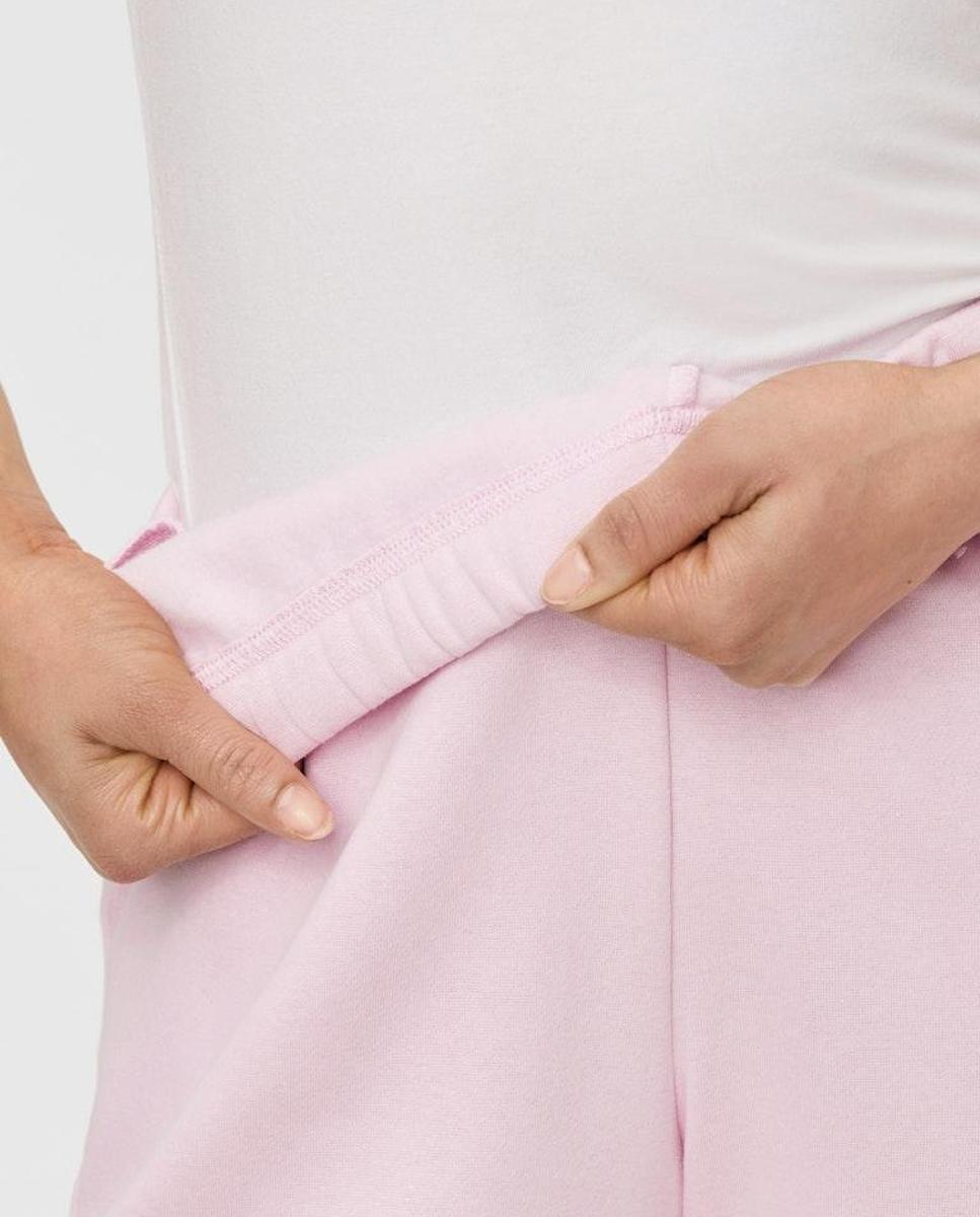 Calças de fato de treino com cintura subida Rosa-claro-5