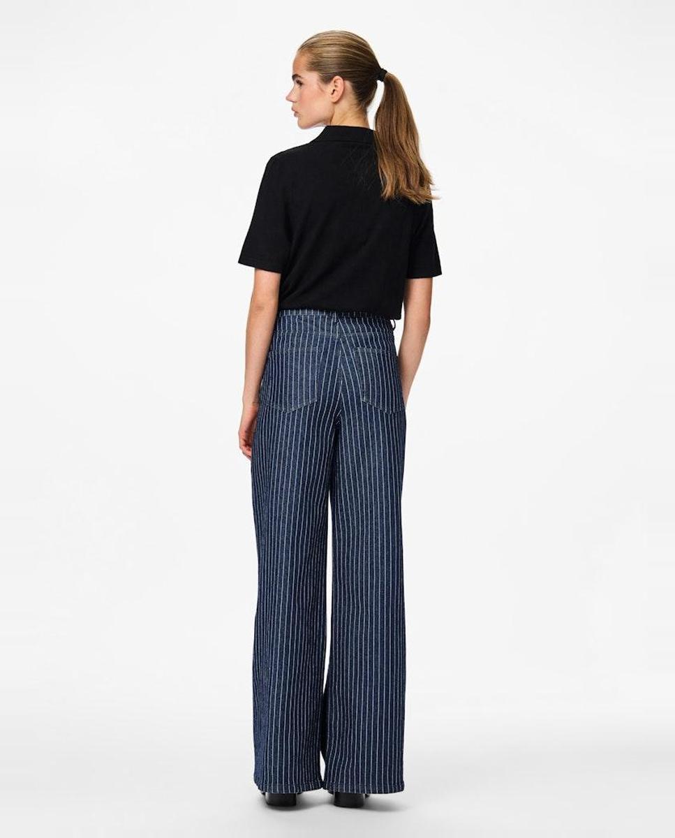Jeans com Risca Diplomática Azul-marinho-3