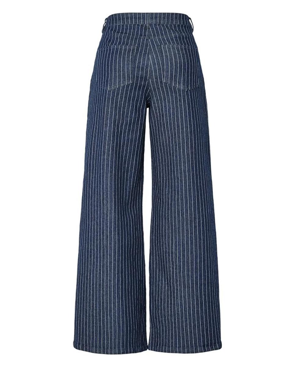 Jeans com Risca Diplomática Azul-marinho-6