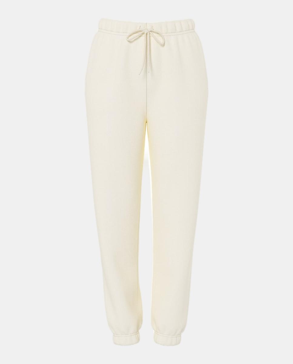 Pantalón de chándal tiro alto de mujer - Pieces - Beige Beige-6