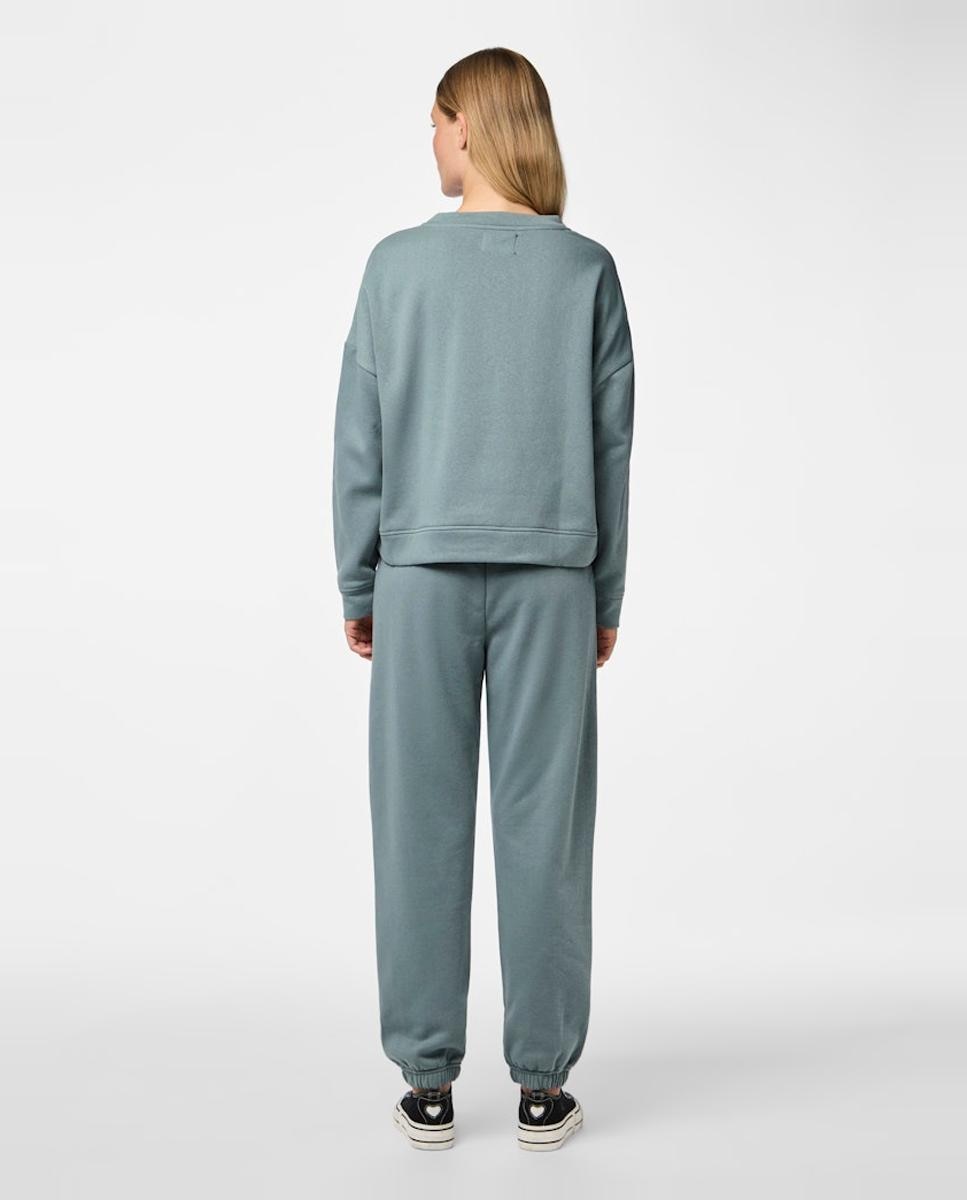 Pantalón de chándal tiro alto de mujer - Pieces - Azul claro Azul claro-2