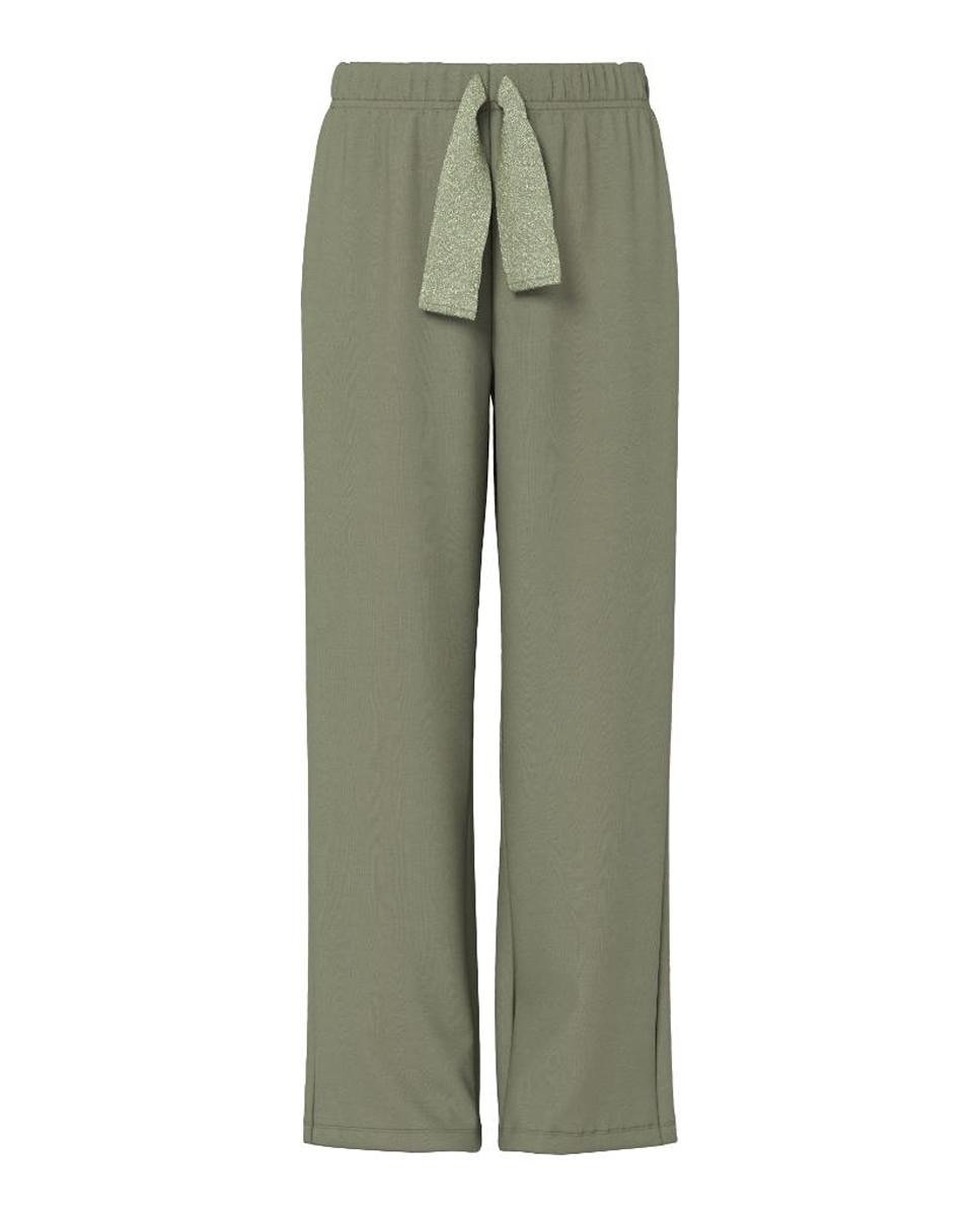 Calças de Fato de Treino com Detalhe de Fio Metalizado Verde-militar-5