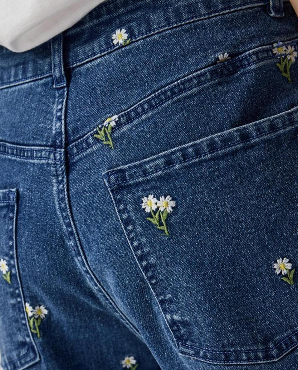 Jeans com Bordado Azul-marinho-3