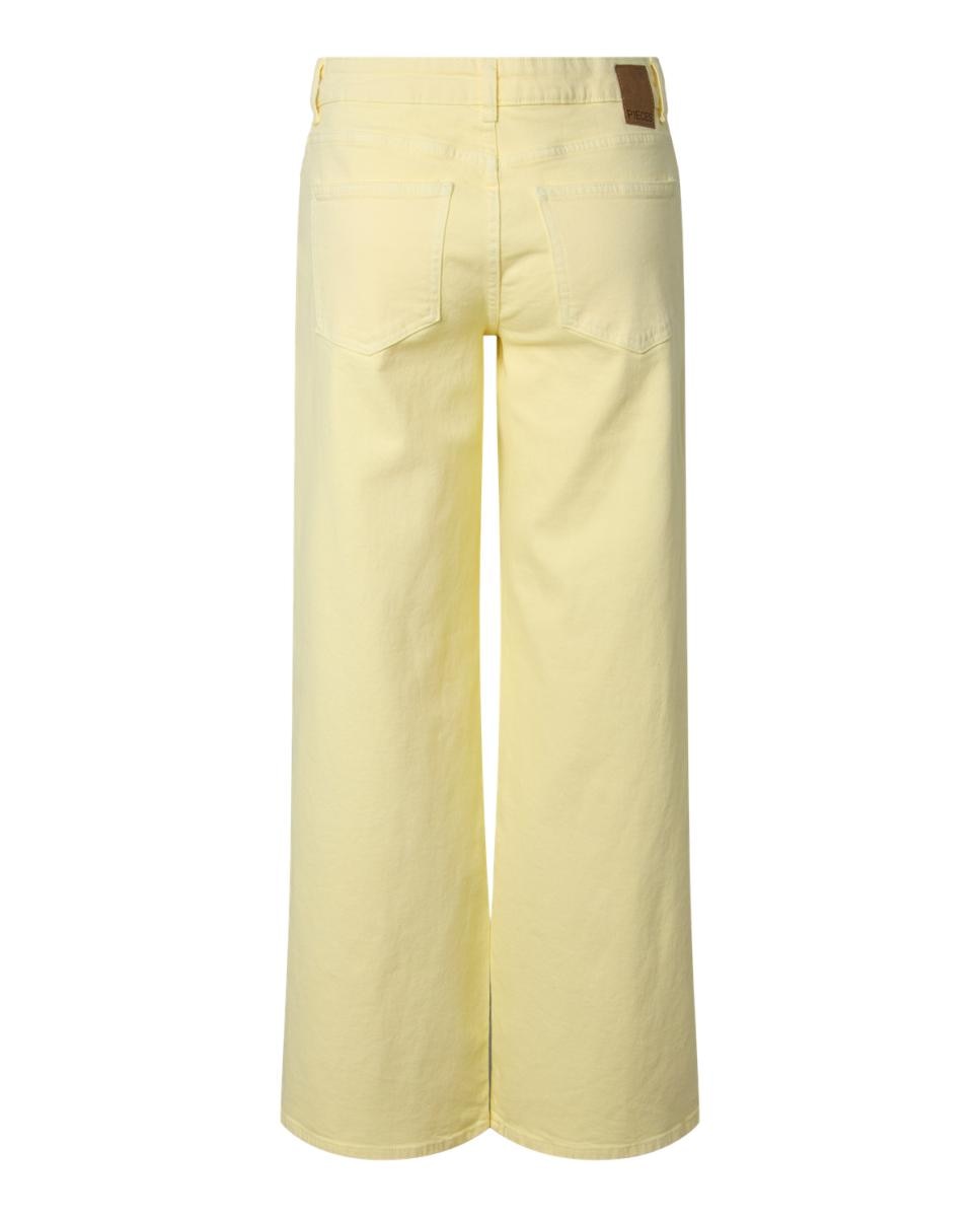 Jeans Wide Leg Amarelo-6