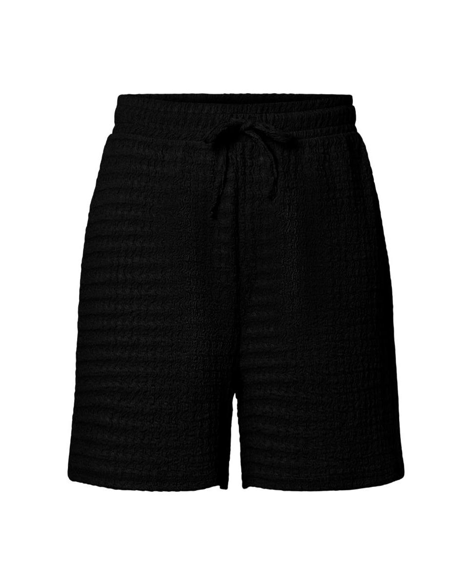 Calções Elásticos com Fecho de Cordão Preto-5