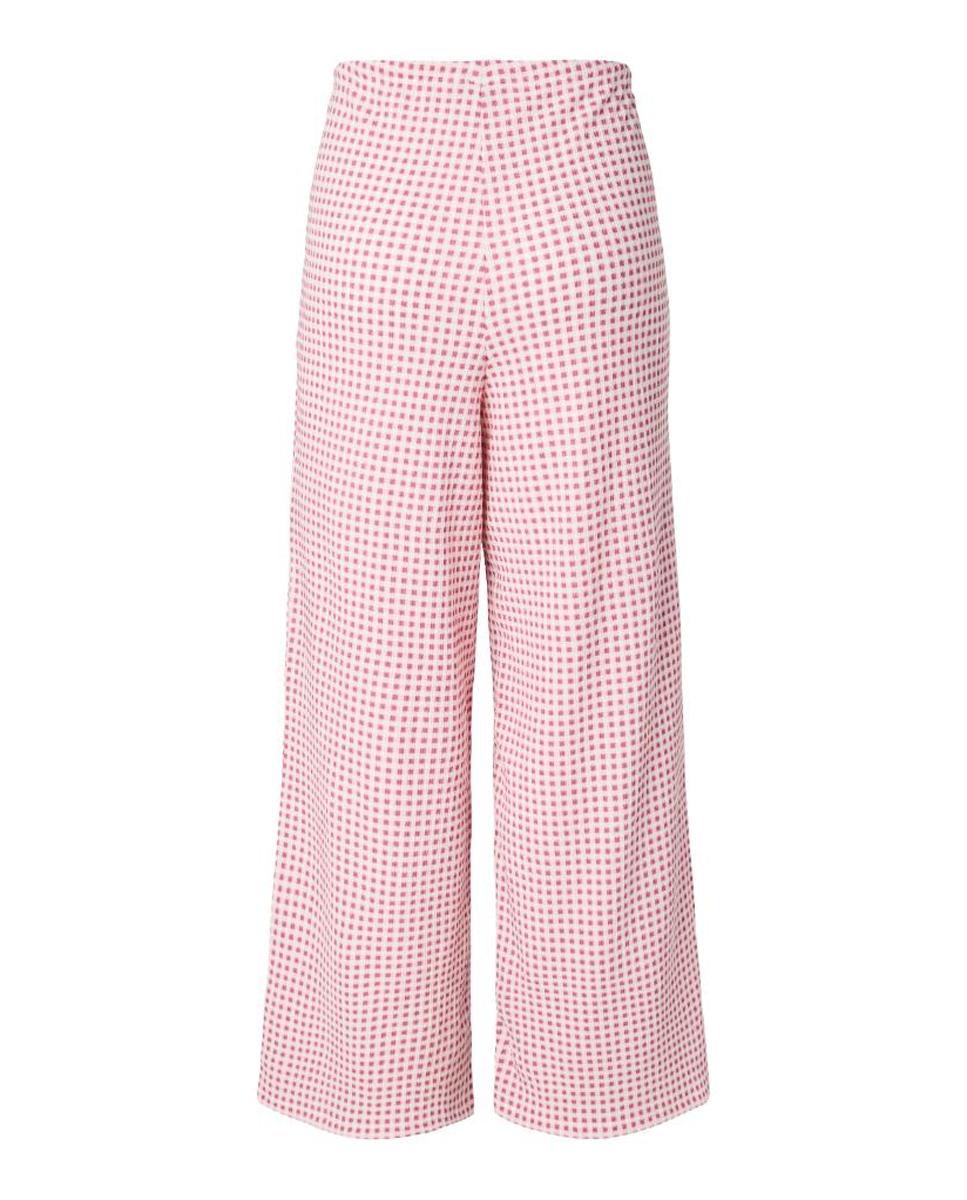 Calças aos Quadrados Vichy. Rosa-claro-6