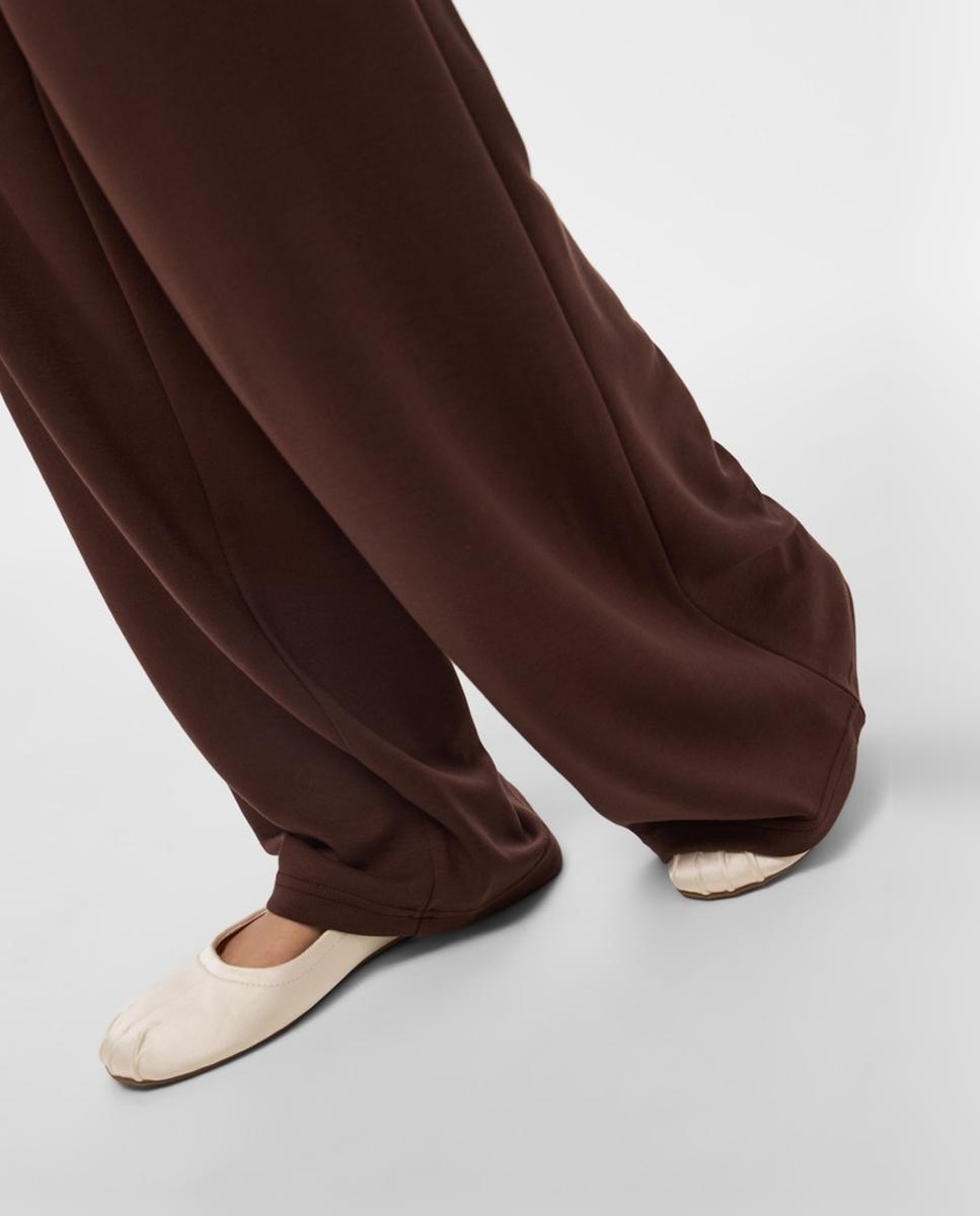 Pantalón de chándal de mujer loose fit con tiro medio - Pieces - Marrón oscuro Marrón oscuro-4