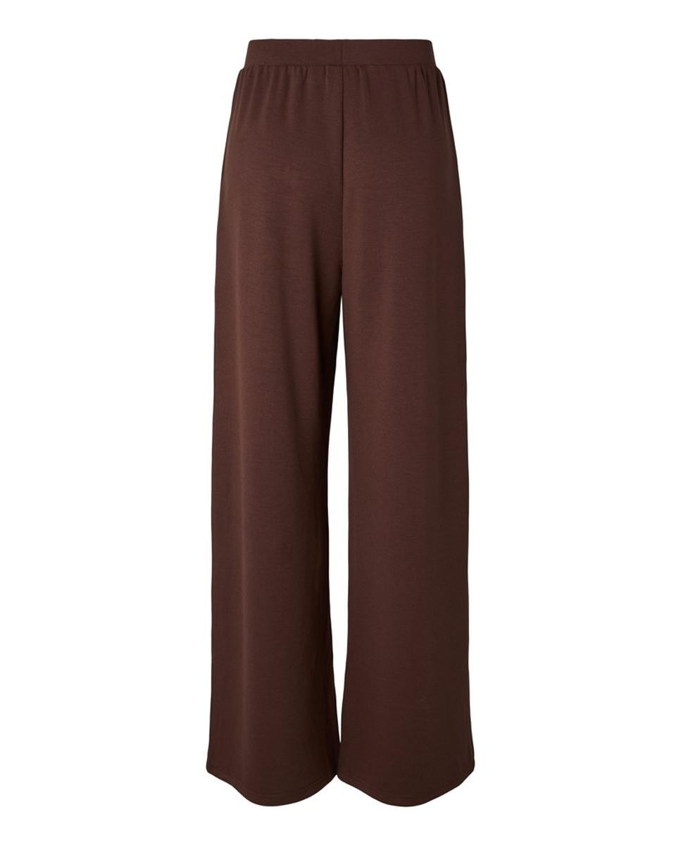Pantalón de chándal de mujer loose fit con tiro medio - Pieces - Marrón oscuro Marrón oscuro-6