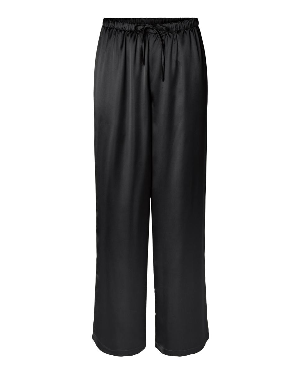 Imagen 5 de Pantalón satinado de mujer - Pieces - Negro Negro