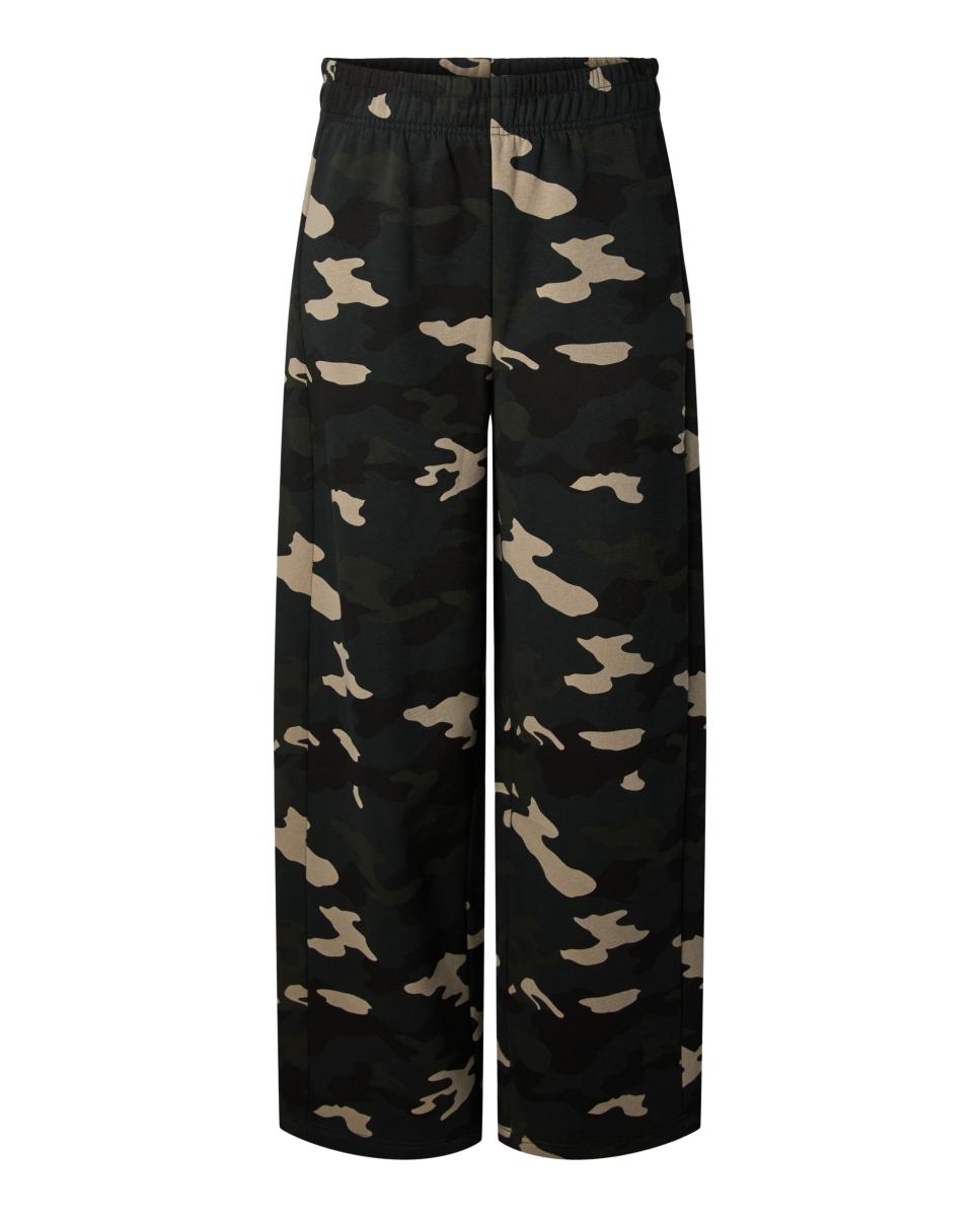Pantalón jogger de mujer con estampado militar - Pieces - Verde militar Verde militar-1