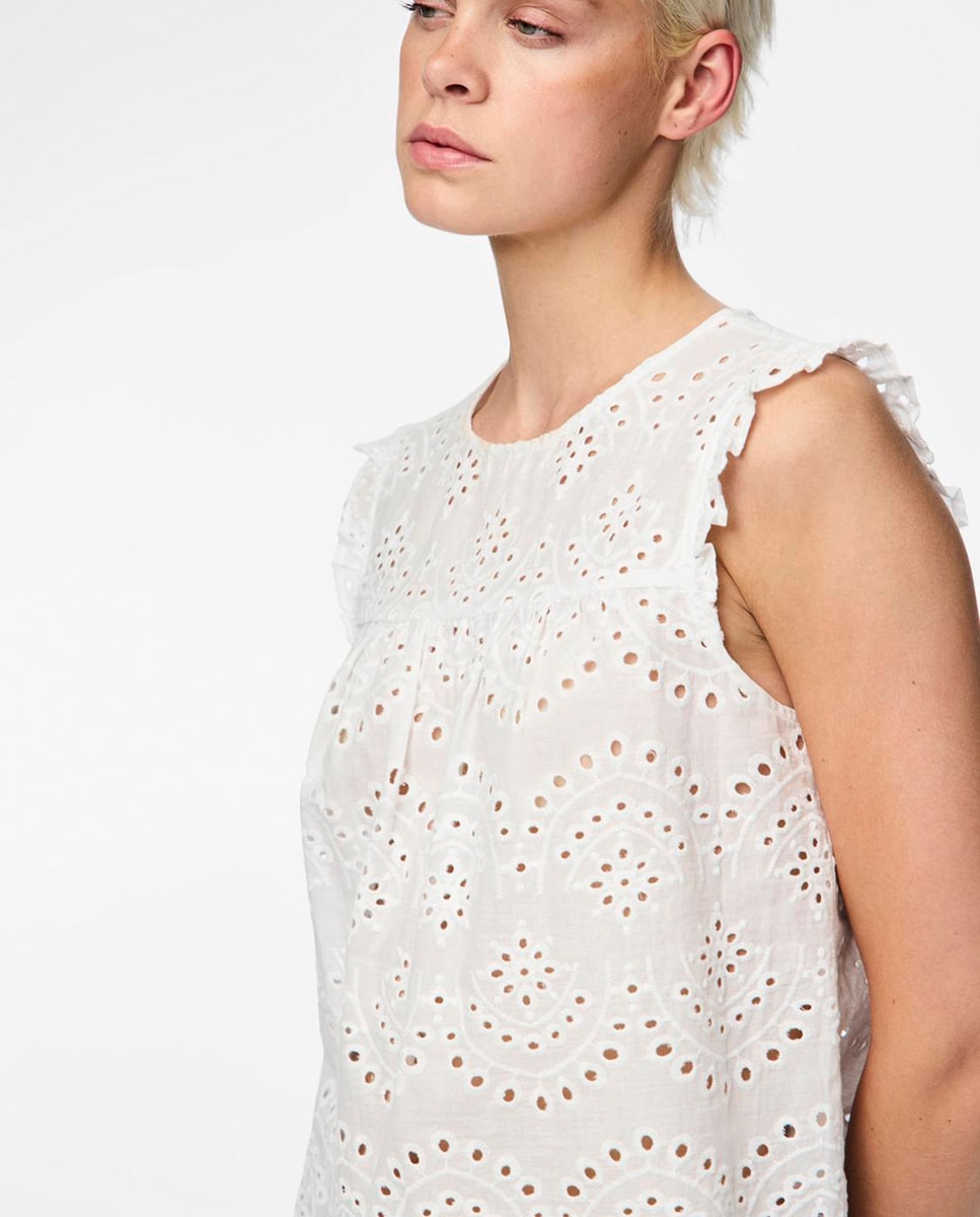 Top de Algodão Branco-3