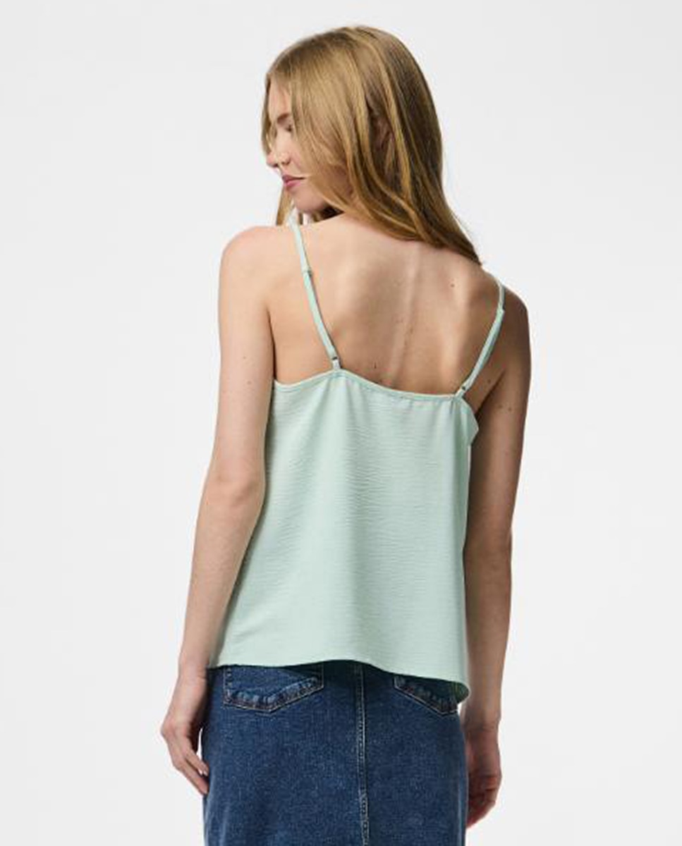 Top lencero de tirantes de mujer - Pieces - Verde Agua Verde Agua-2