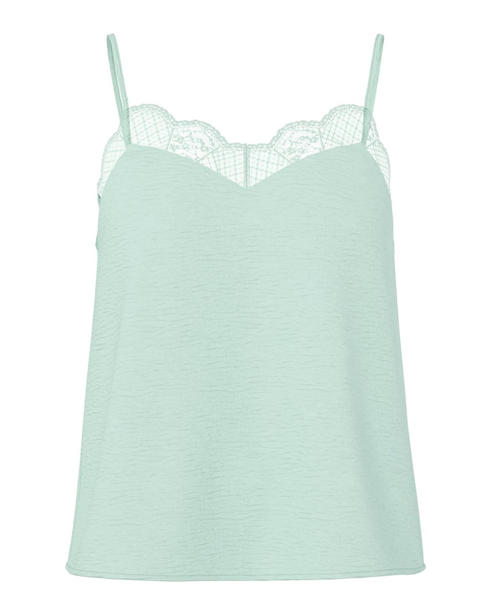 Top lencero de tirantes de mujer - Pieces - Verde Agua Verde Agua-4