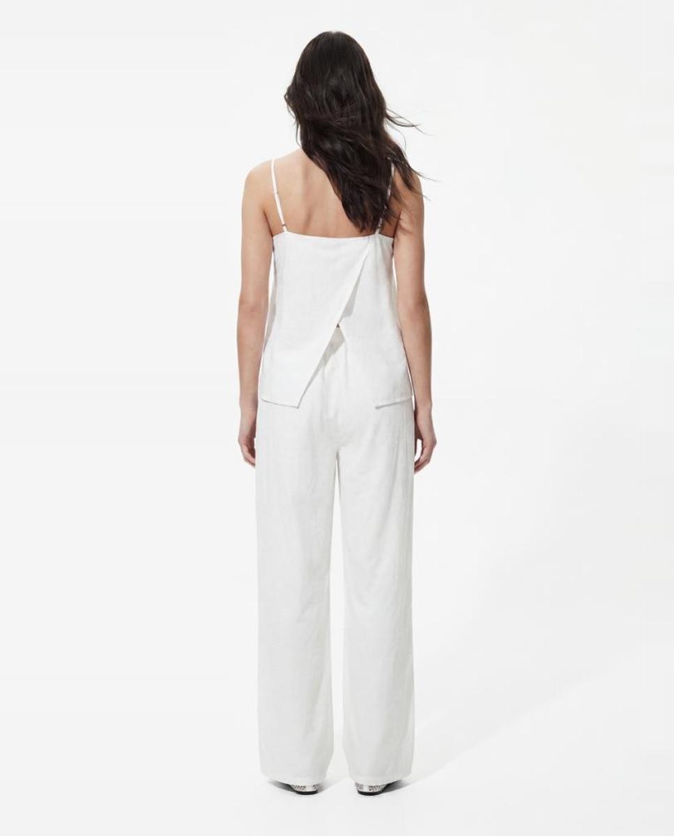 Imagen 2 de Top de mujer de tirantes y escote pico. - Pieces - Blanco Blanco