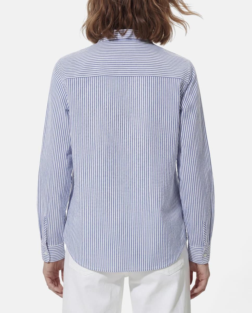 Camisa às Riscas Azul-claro-3
