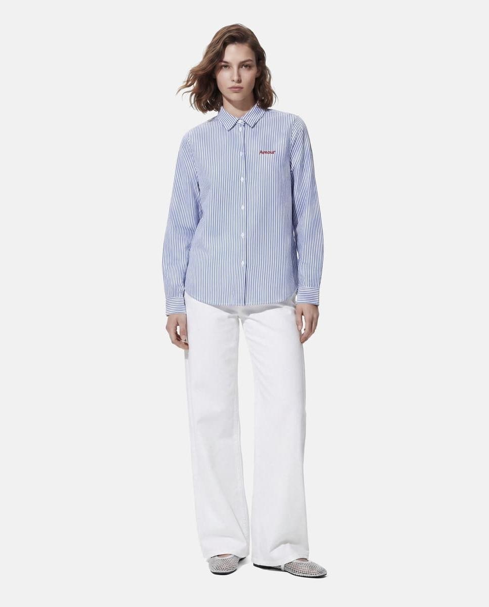 Camisa às Riscas Azul-claro-6