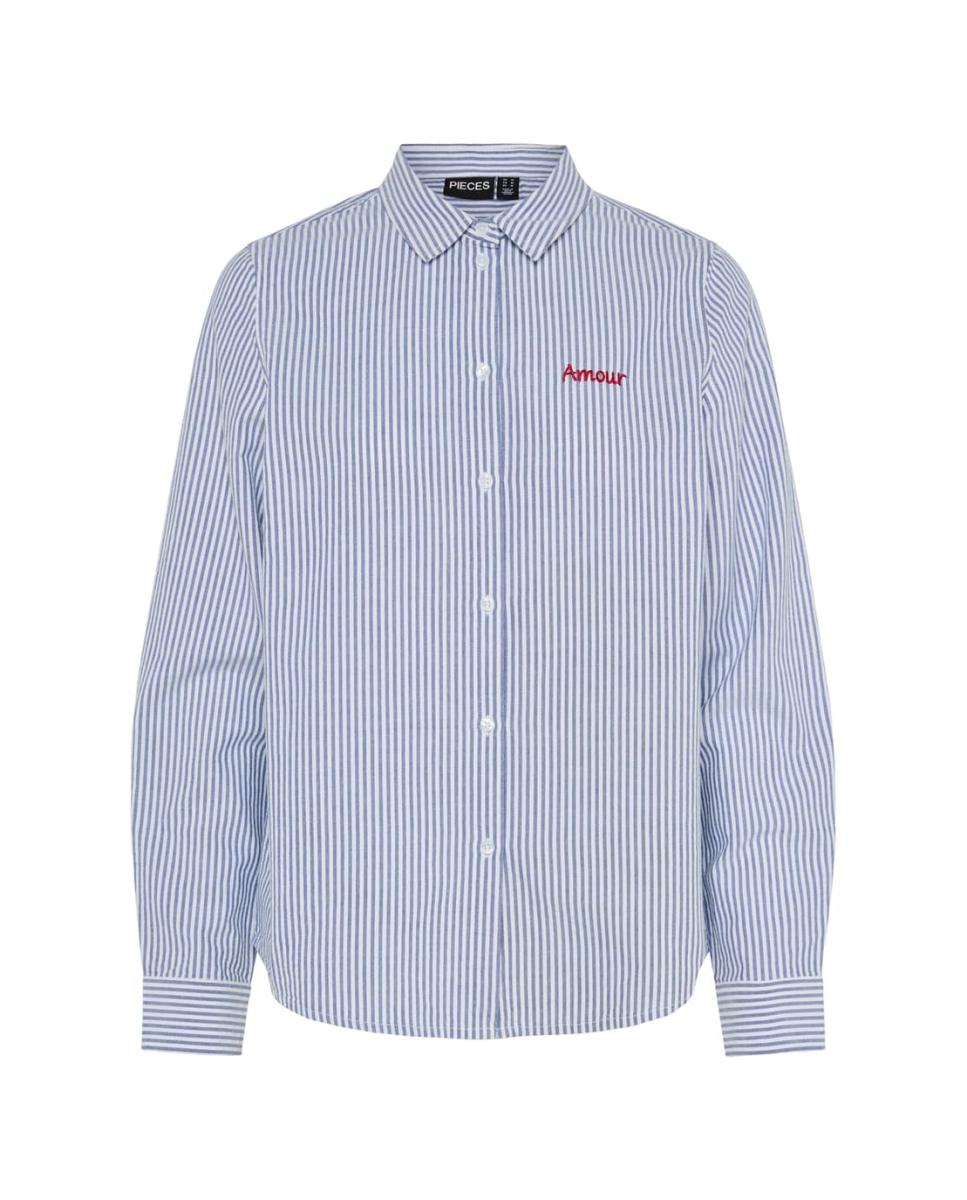 Camisa às Riscas Azul-claro-4