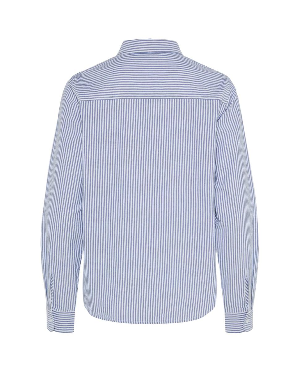 Camisa às Riscas Azul-claro-5
