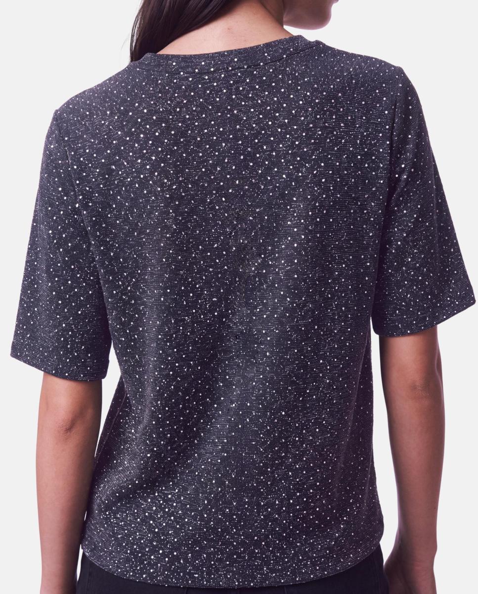 Imagen 2 de Top de glitter de mujer - Pieces - Gris oscuro Gris oscuro