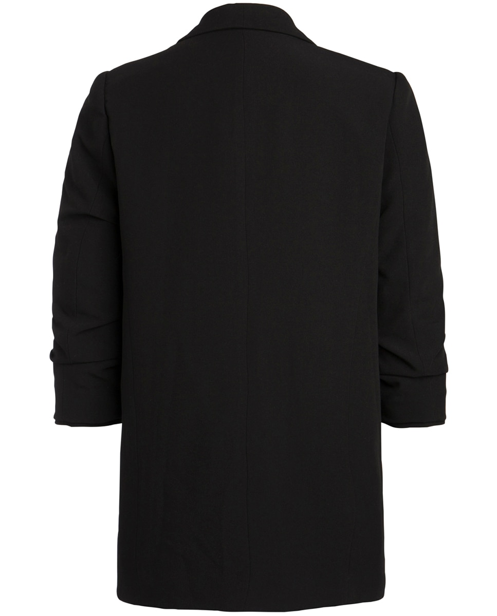 Blazer de mujer con mangas 3/4 y cuellos de solapa - Pieces - Negro Negro-5