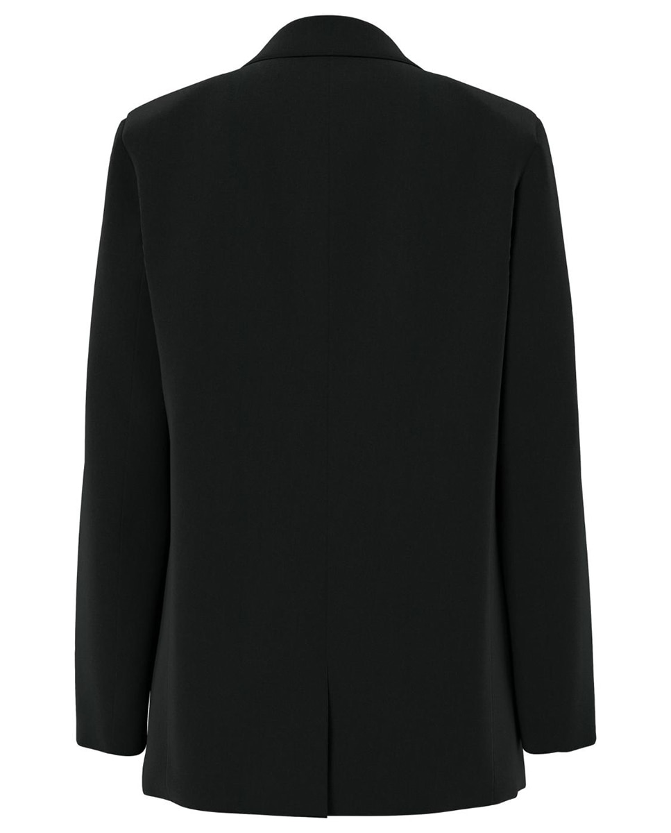 Blazer com lapelas e bolsos Preto-6