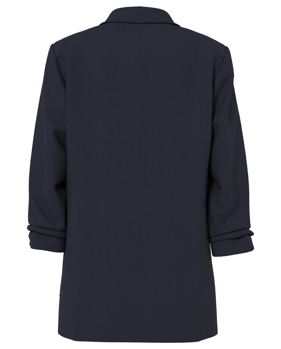 Blazer de mujer con mangas 3/4 y cuellos de solapa - Pieces - Azul marino Azul marino-7