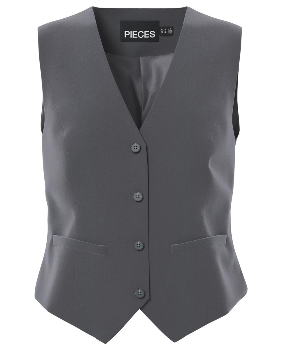 Colete Formal de Fato Cinzento-escuro-5