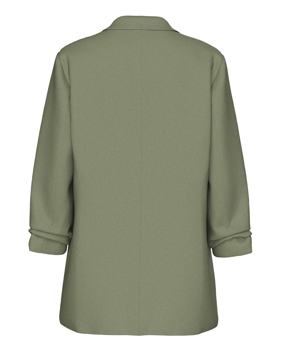 Blazer de linho Verde pardo-7