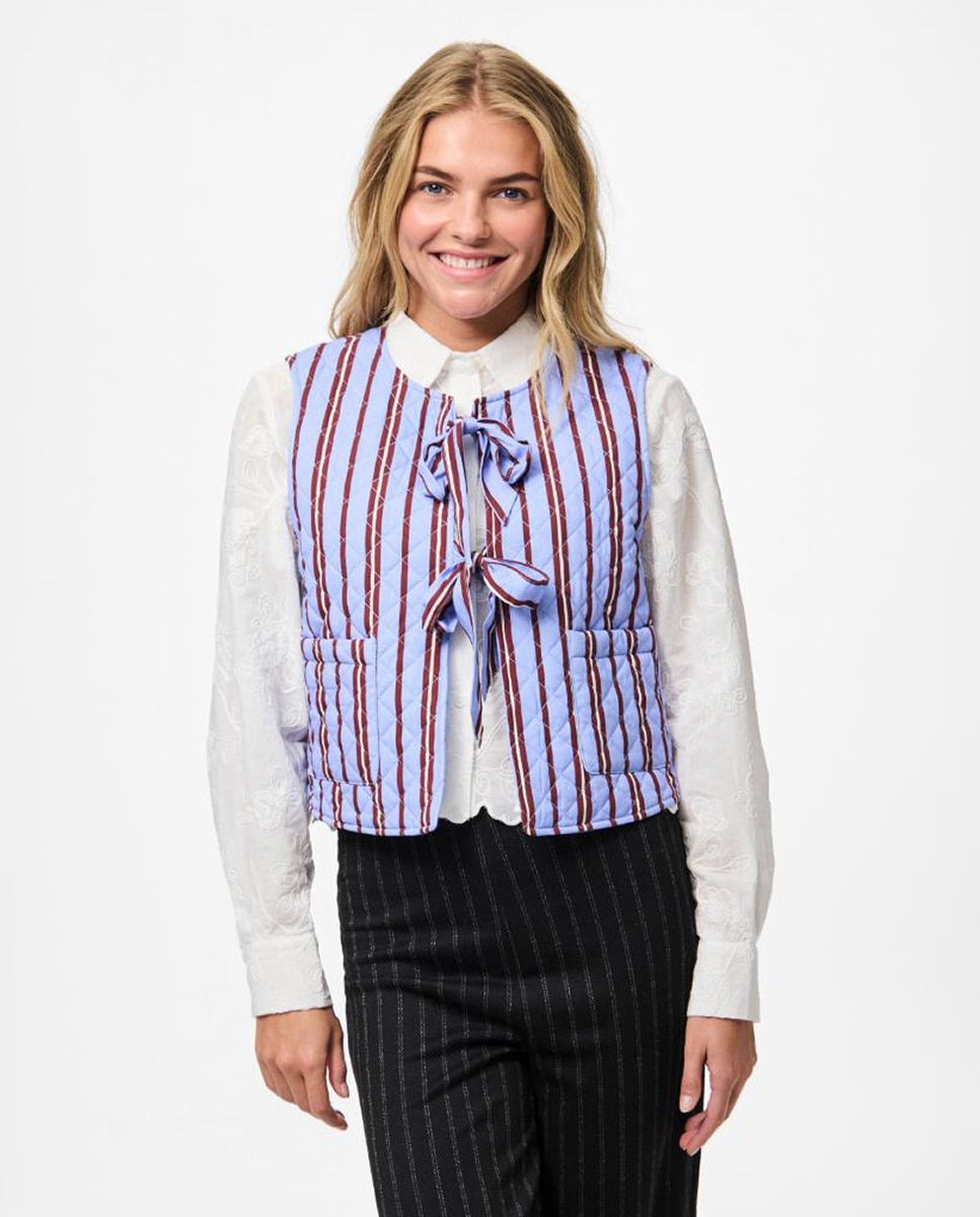 Colete acolchoado Azul-claro-1