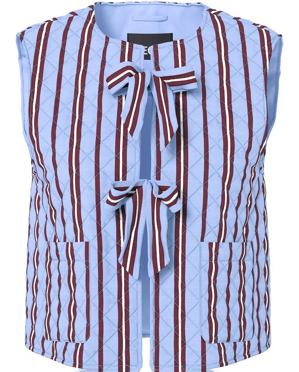 Colete acolchoado Azul-claro-5